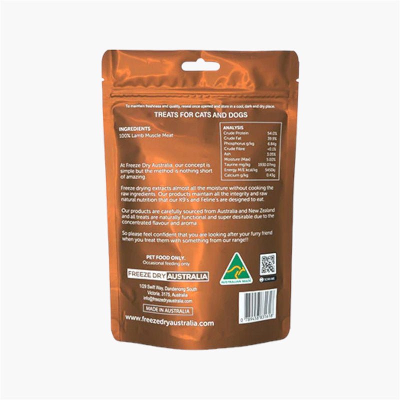 Freeze Dry Australia Freeze Dried Treats | Lamb Cookie (100g) - CreatureLand