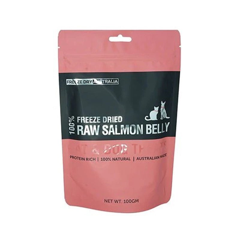 Freeze Dry Australia Freeze Dried Treats | Salmon Belly (100g) - CreatureLand