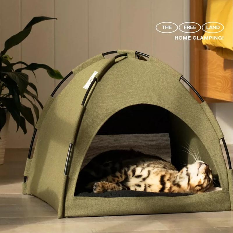 Furrytail Camping Tent Cat House (2 Colours) - CreatureLand