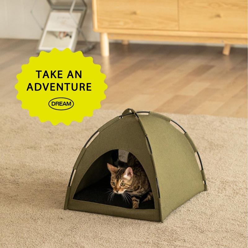 Furrytail Camping Tent Cat House (2 Colours) - CreatureLand