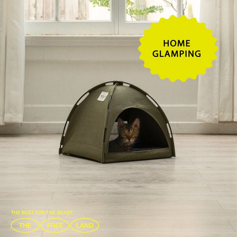 Furrytail Camping Tent Cat House (2 Colours) - CreatureLand