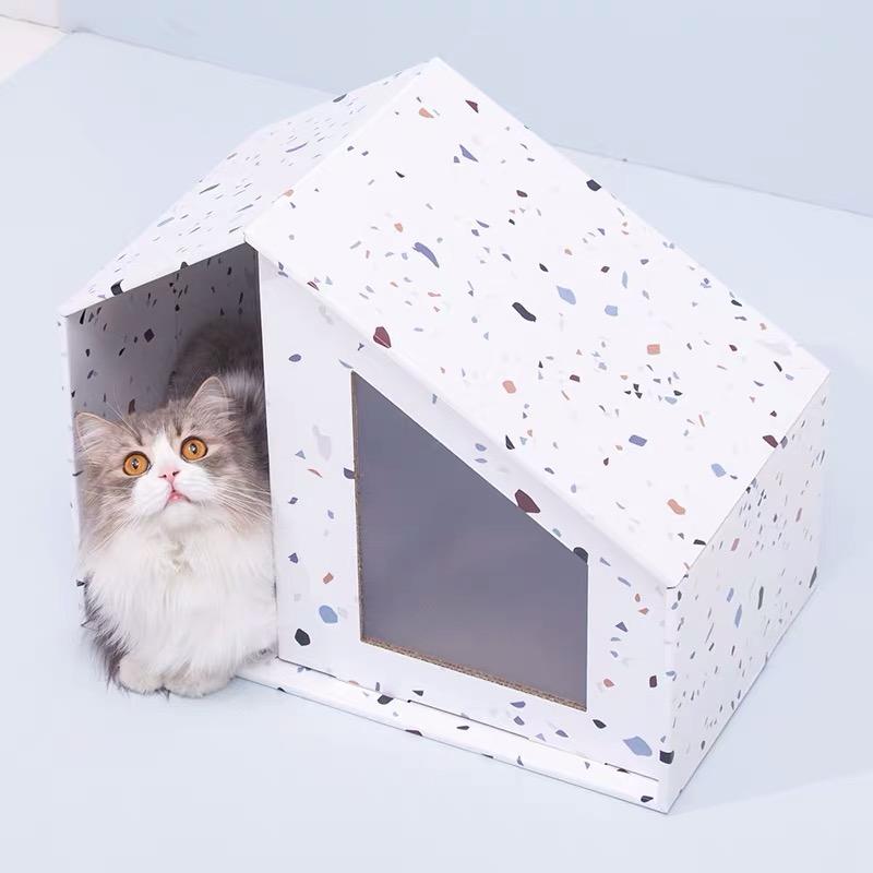 Furrytail Little House Scratcher Replacement (2 Colours) - CreatureLand