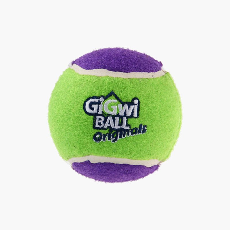 Gigwi Pet Dog Toy Tennis Ball - L | Pack Of 3 Assorted Colours - CreatureLand
