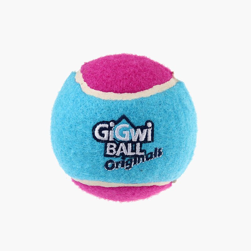 Gigwi Pet Dog Toy Tennis Ball - L | Pack Of 3 Assorted Colours - CreatureLand