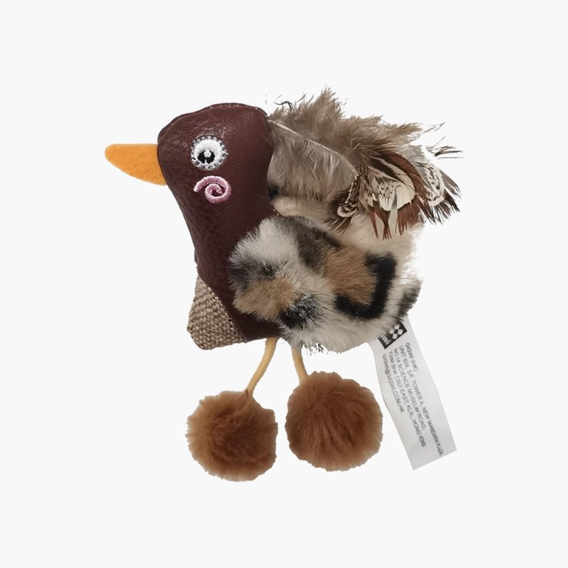 Gigwi Pet Eco Catch & Scratch Silvervine Cat Toy - Duck - CreatureLand