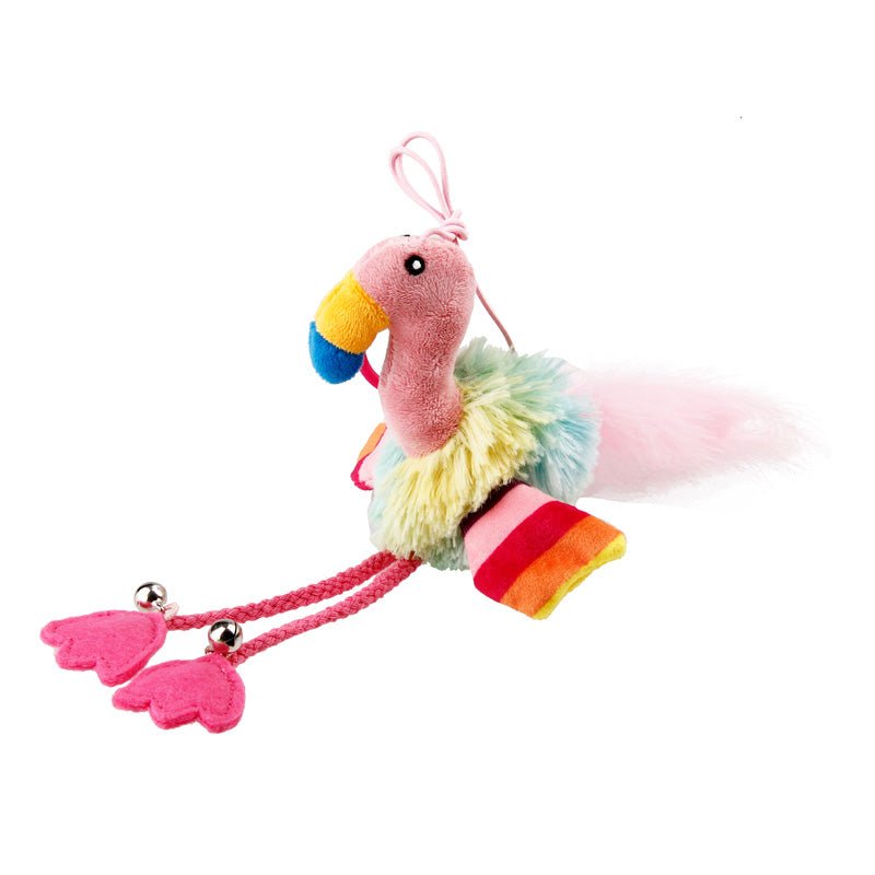 Gigwi Pet Finger Teaser Catnip Cat Toy - Flamingo - CreatureLand