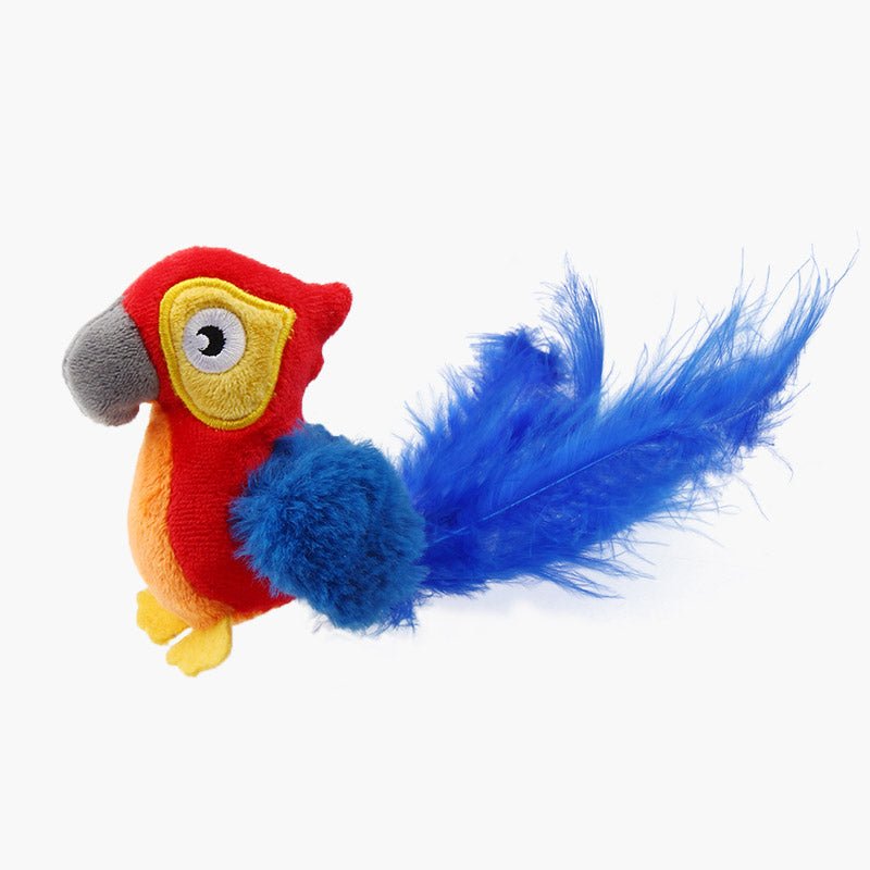 Gigwi Pet Melody Chaser Motion Activated Cat Toy - Parrot - CreatureLand