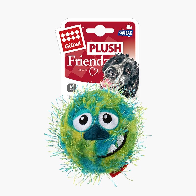Gigwi Pet Plush Friendz Ball Dog Toy - CreatureLand