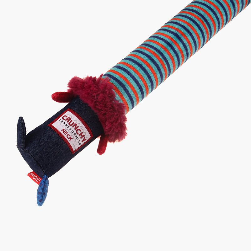 Gigwi Pet Plush Friendz Crunchy Neck Dog Toy - Cat - CreatureLand