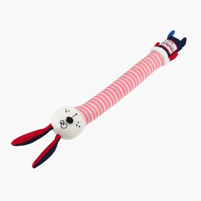Gigwi Pet Plush Friendz Crunchy Neck Dog Toy - Rabbit - CreatureLand
