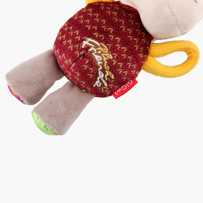 Gigwi Pet Plush Friendz Tug Dog Toy - Donkey - CreatureLand