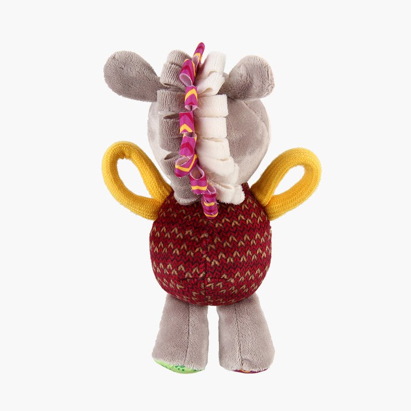 Gigwi Pet Plush Friendz Tug Dog Toy - Donkey - CreatureLand