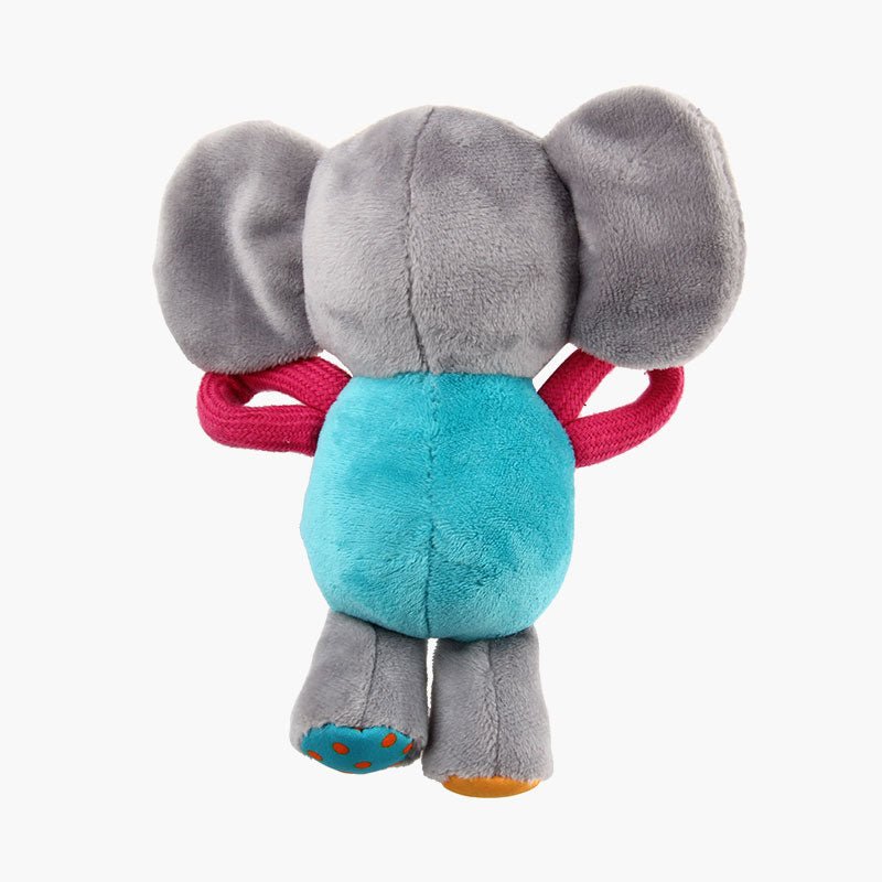 Gigwi Pet Plush Friendz Tug Dog Toy - Elephant - CreatureLand