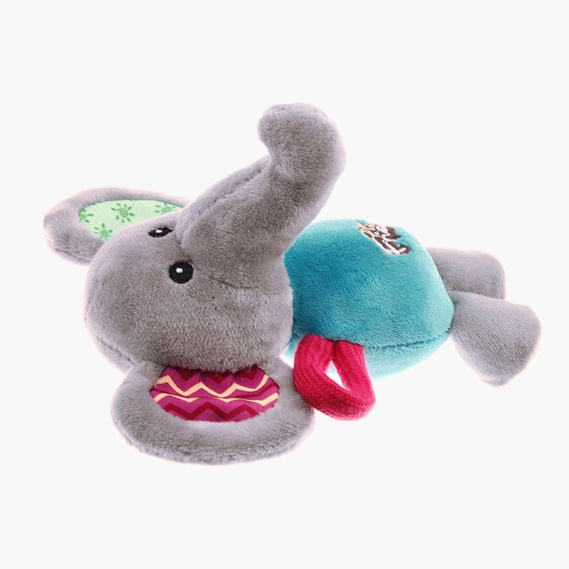 Gigwi Pet Plush Friendz Tug Dog Toy - Elephant - CreatureLand