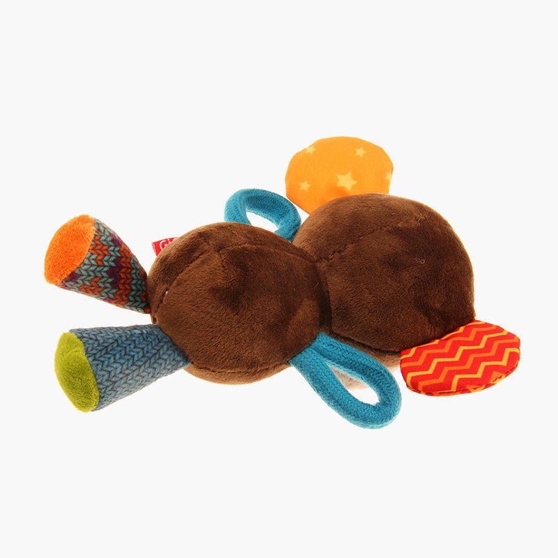 Gigwi Pet Plush Friendz Tug Dog Toy - Monkey - CreatureLand