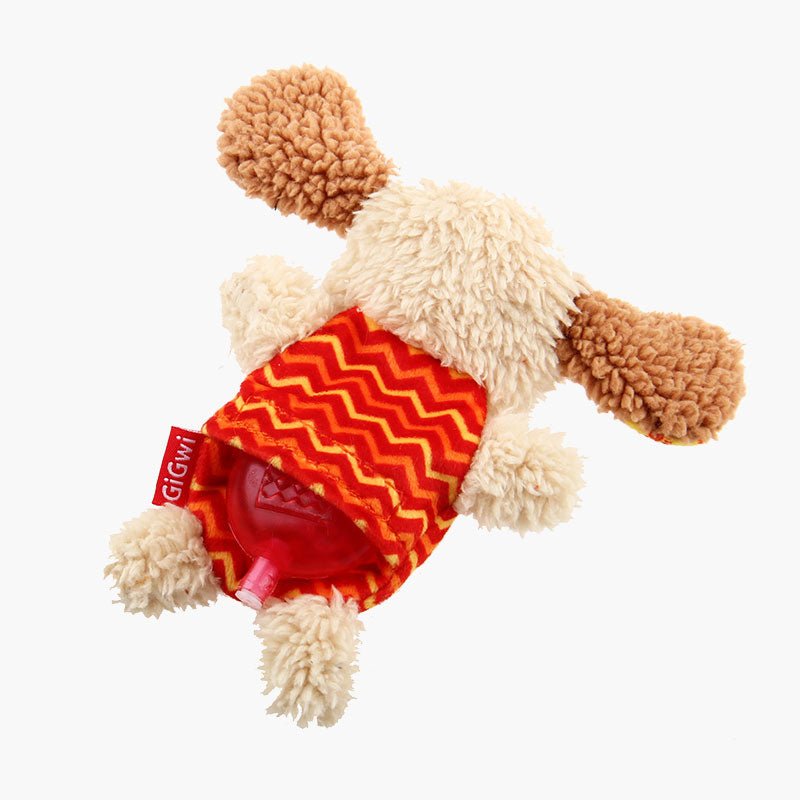 Gigwi Pet Plush Friendz With Refillable Squeaker Dog Toy - Dog - CreatureLand