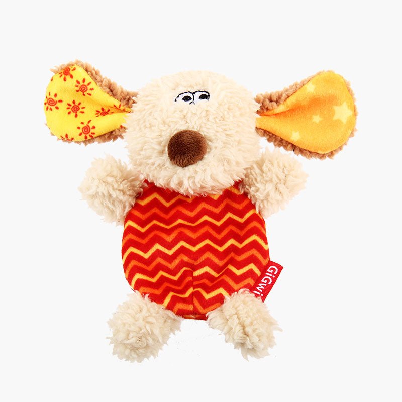 Gigwi Pet Plush Friendz With Refillable Squeaker Dog Toy - Dog - CreatureLand