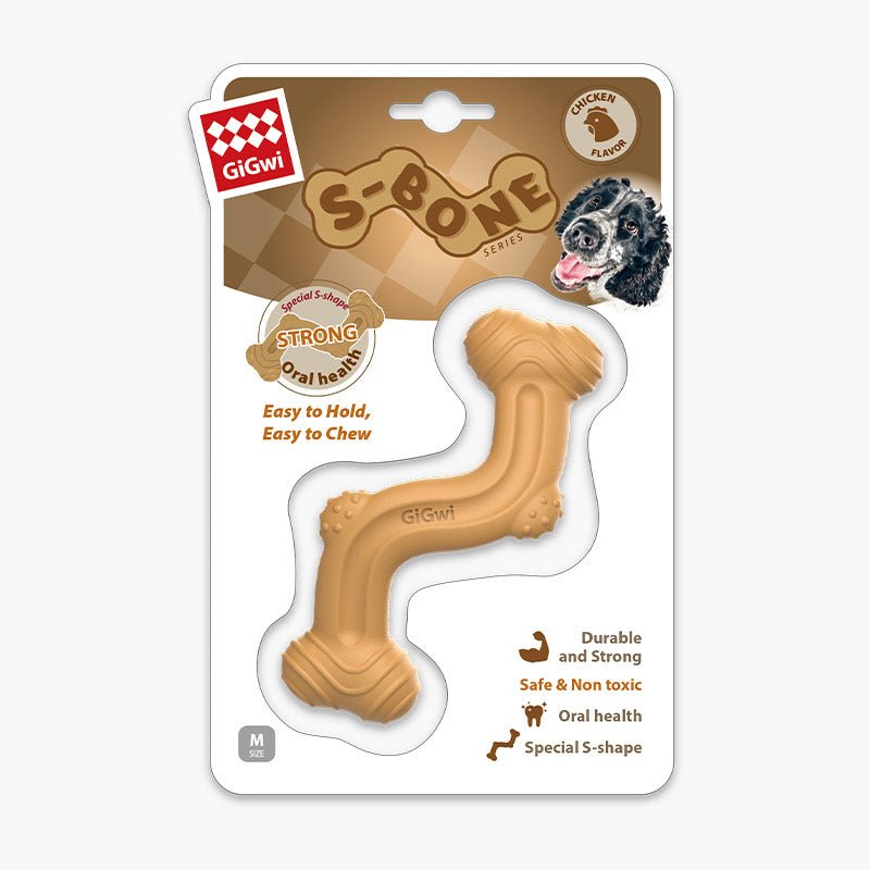 Gigwi Pet S-Bone Nylon Dog Toy - CreatureLand