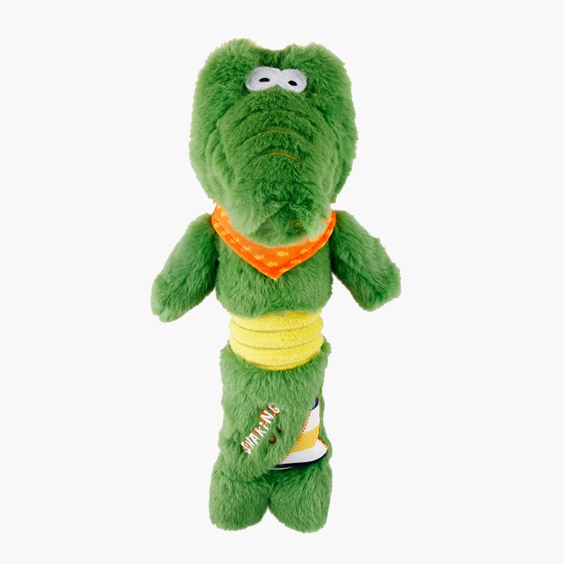 Gigwi Pet Shaking Fun Plush Dog Toy - Crocodile - CreatureLand