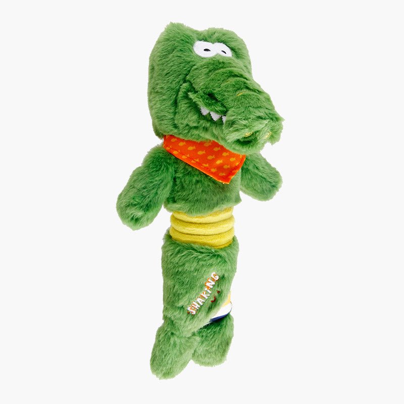 Gigwi Pet Shaking Fun Plush Dog Toy - Crocodile - CreatureLand