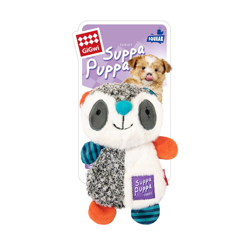 Gigwi Pet Suppa Puppa Crinkly Plush Dog Toy -Racoon - CreatureLand