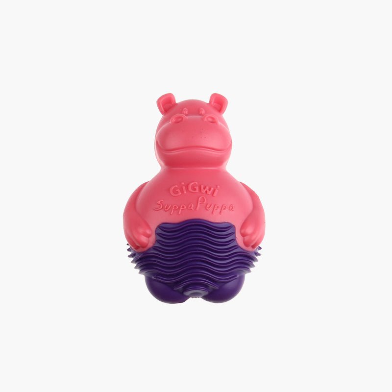 Gigwi Pet Suppa Puppa Hippo TPR Dog Toy - CreatureLand