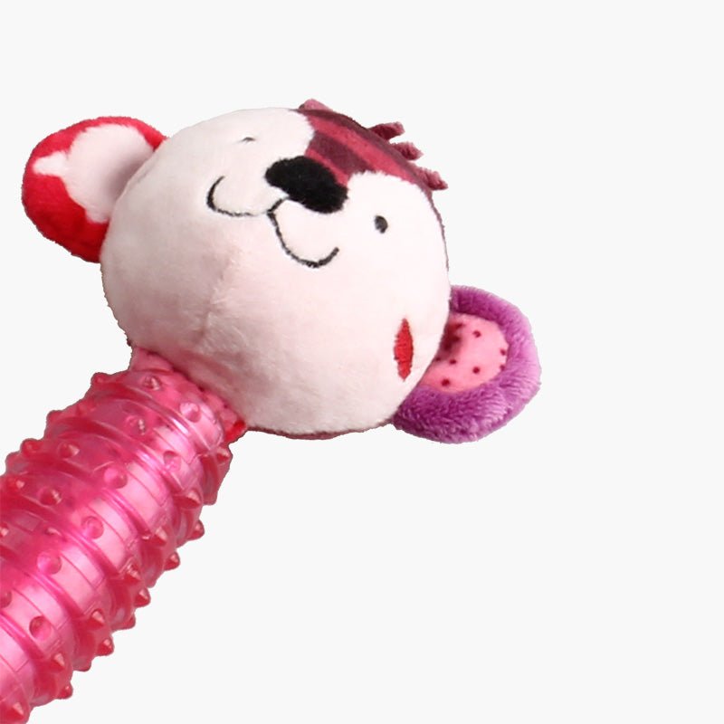 Gigwi Pet Suppa Puppa TPR & Plush Dog Toy - Monkey - CreatureLand