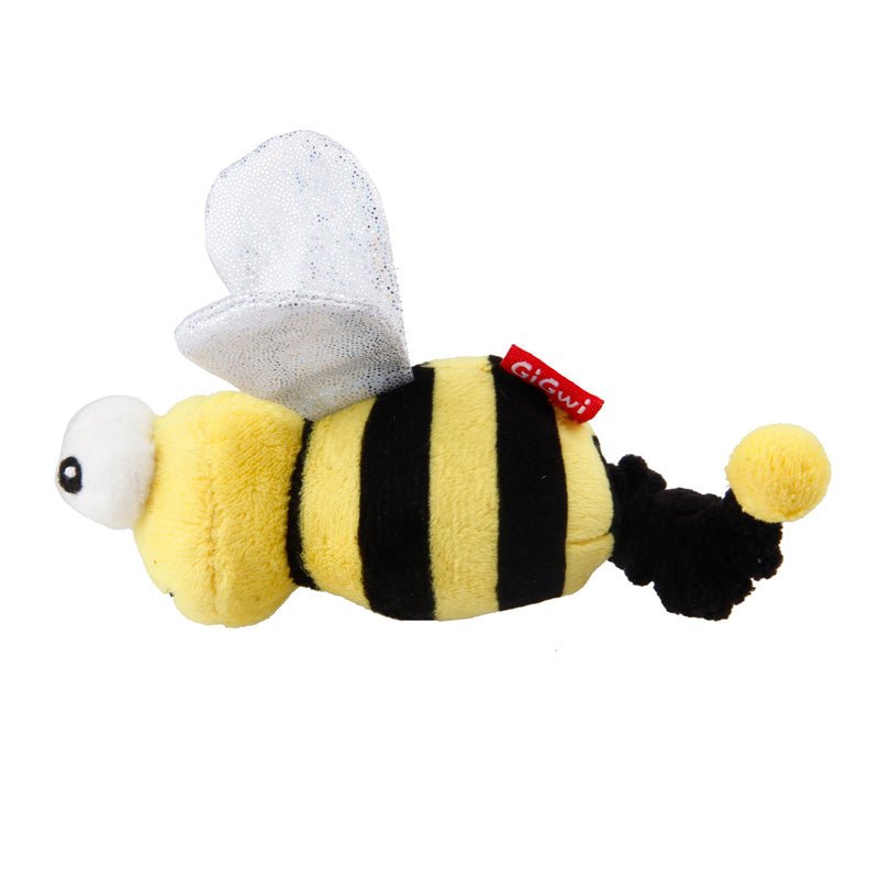 Gigwi Pet Vibrating Running Catnip Plush Cat Toy - Bee - CreatureLand