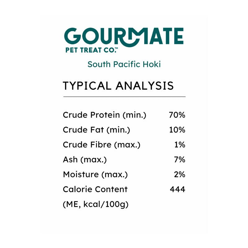 Gourmate Pet Treat Co. Freeze Dried South Pacific Hoki Dog Treats (45g) - CreatureLand