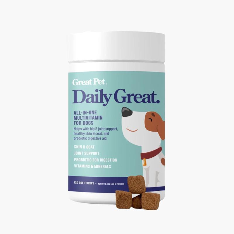 Great Pet® Daily Great All-In-One Multivitamin - 120 Chews - CreatureLand