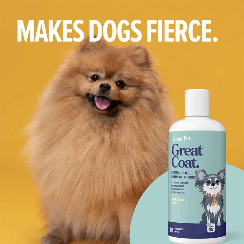 Great Pet® Great Coat Oatmeal and Aloe Dog Shampoo - 473ml - CreatureLand