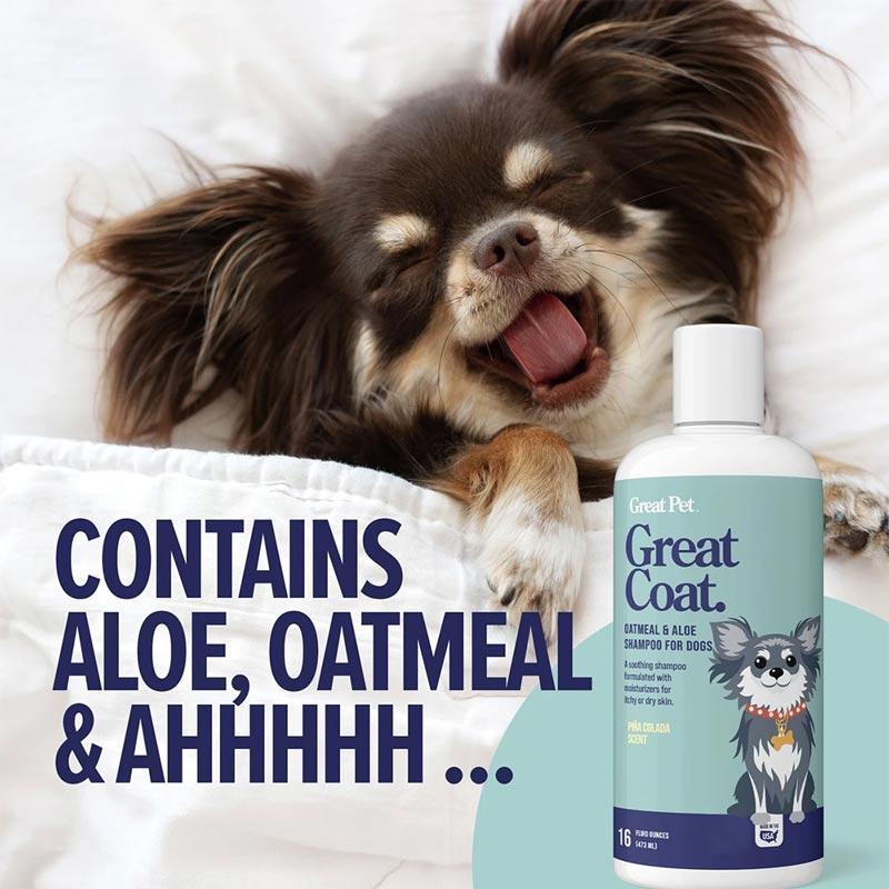 Great Pet® Great Coat Oatmeal and Aloe Dog Shampoo - 473ml - CreatureLand