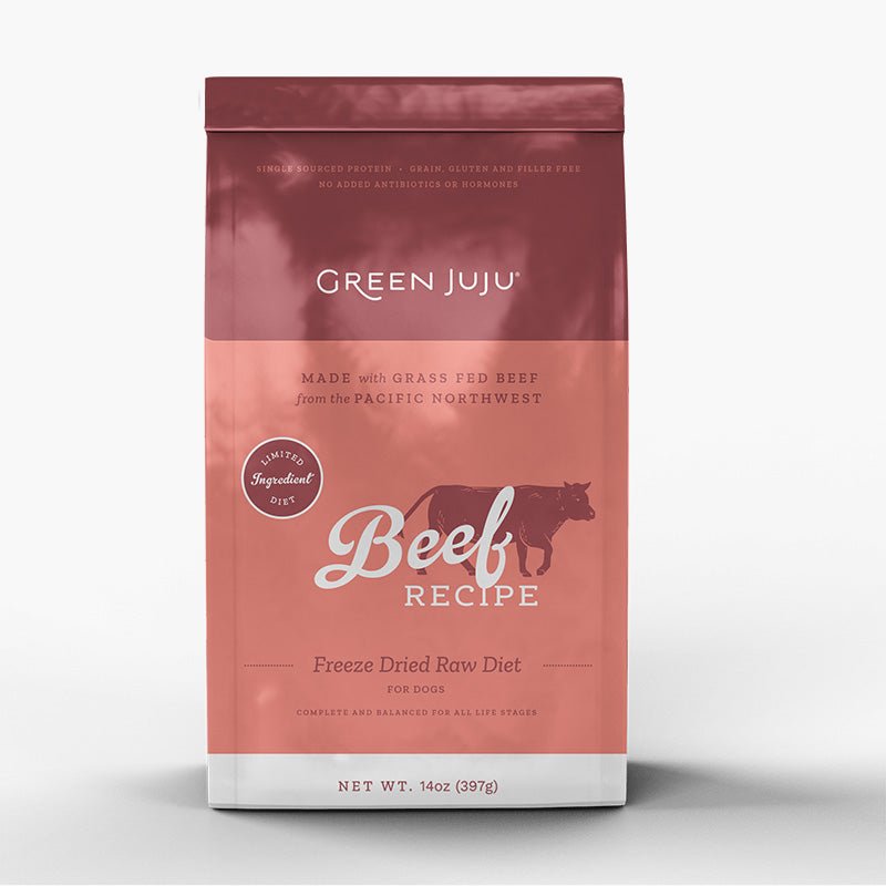 Green Juju Beef Recipe Freeze Dried Raw Dog Food - CreatureLand