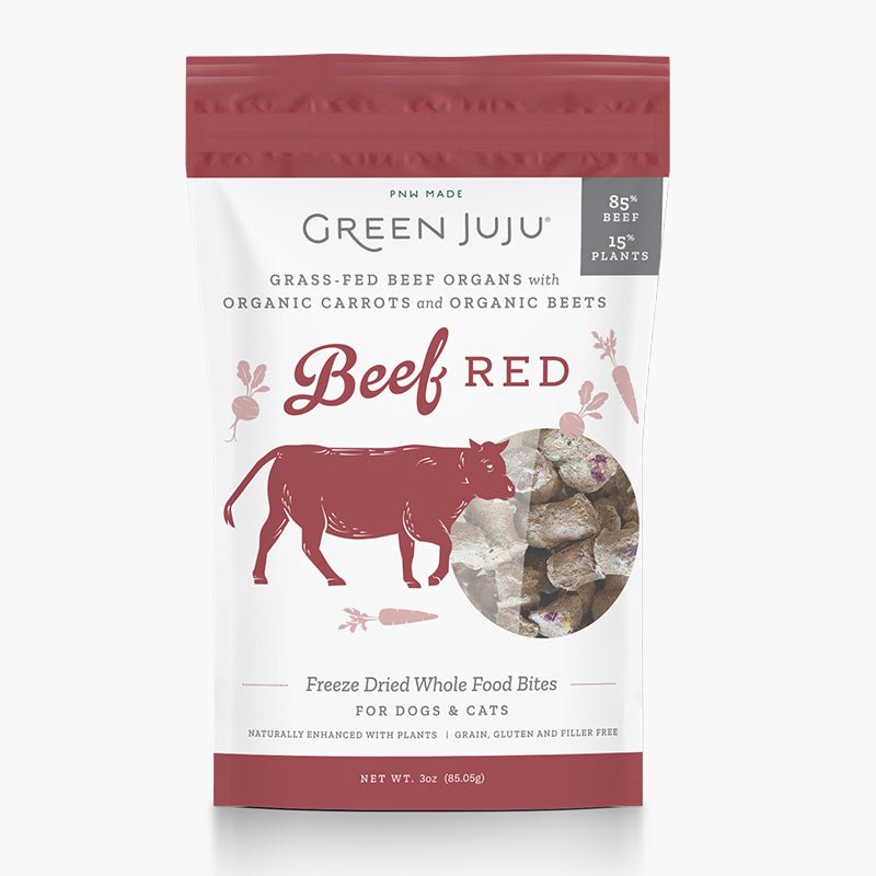 Green Juju Beef Red Freeze Dried Whole Food Bites - CreatureLand