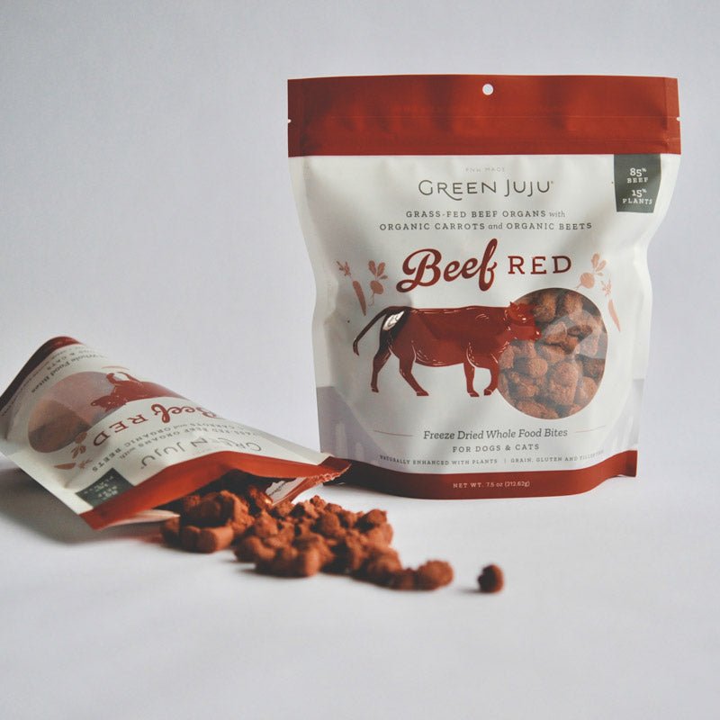 Green Juju Beef Red Freeze Dried Whole Food Bites - CreatureLand