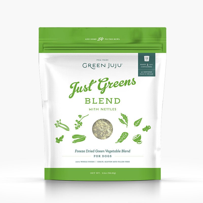 Green Juju Freeze-Dried Just Greens Blend with Nettles Food Topper - CreatureLand