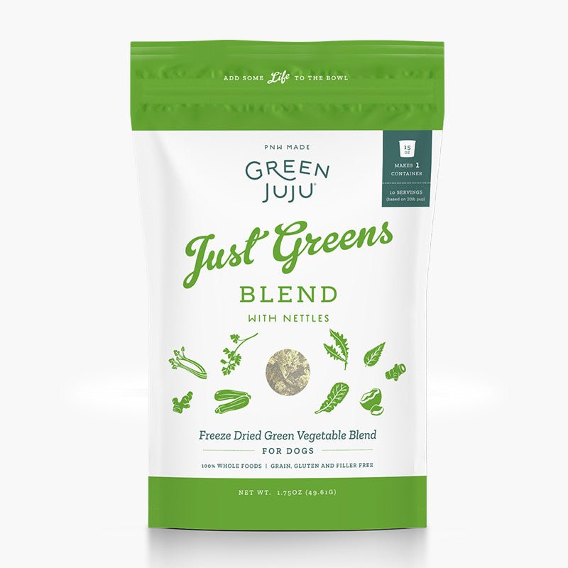 Green Juju Freeze-Dried Just Greens Blend with Nettles Food Topper - CreatureLand