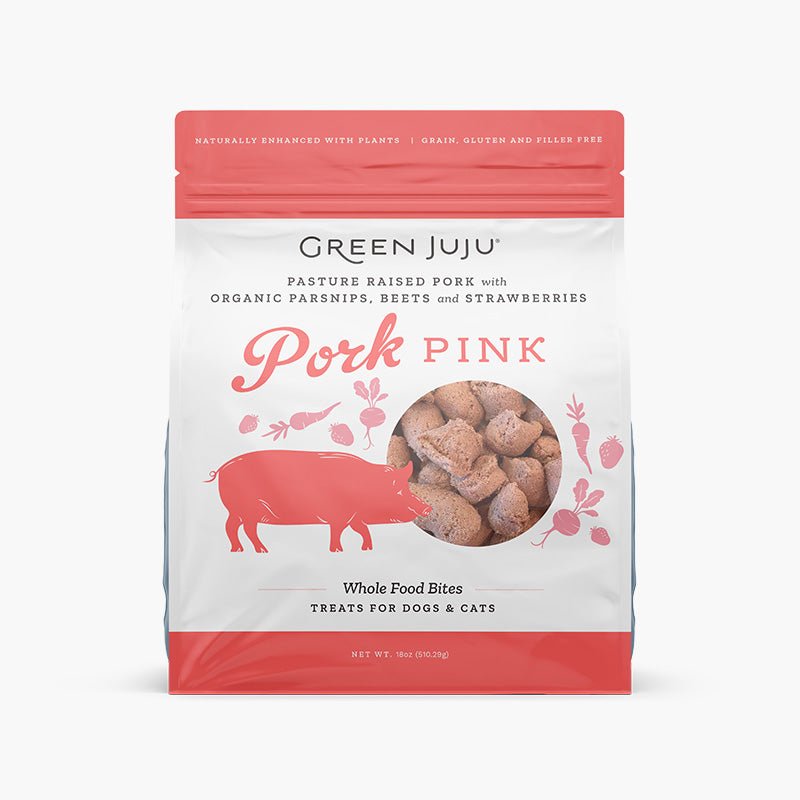 Green Juju Pork Pink Freeze Dried Whole Food Bites - CreatureLand