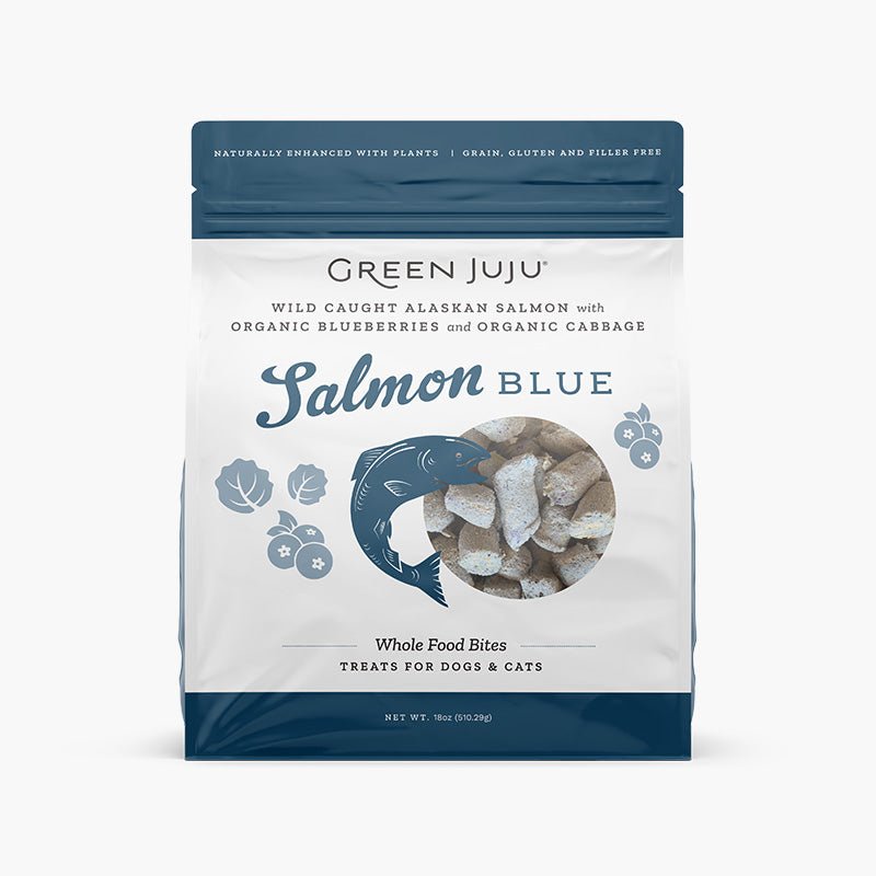 Green Juju Salmon Blue Freeze Dried Whole Food Bites - CreatureLand