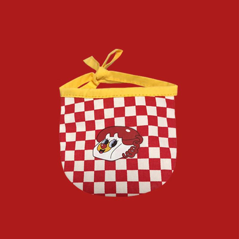 Gulu Checkered Telephone Pet Bib - CreatureLand