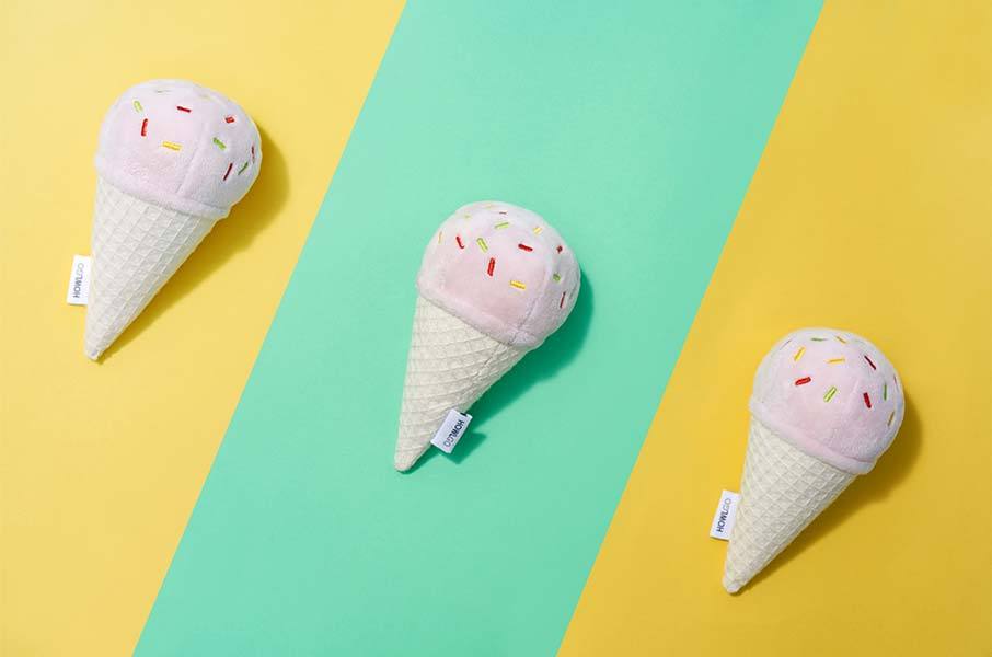 Howlpot HOWLGO Ice Cream Cone Crinkle Dog Toy - CreatureLand