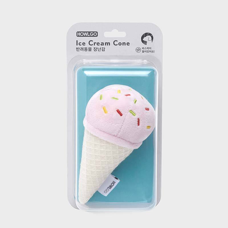 Howlpot HOWLGO Ice Cream Cone Crinkle Dog Toy - CreatureLand