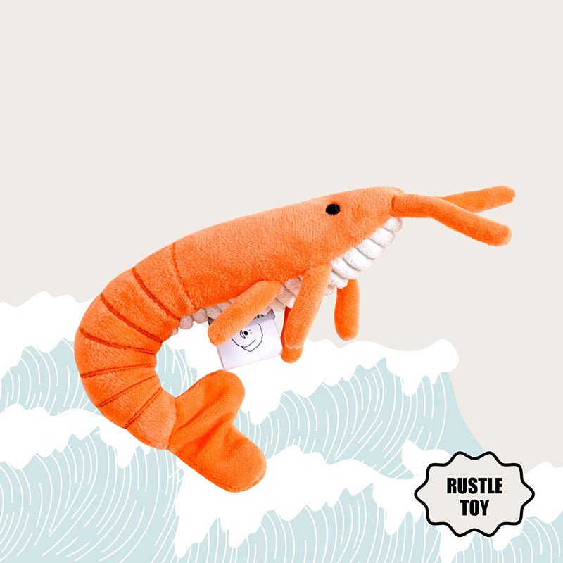 Howlpot HOWLGO Shrimp Crinkle Dog Toy - CreatureLand