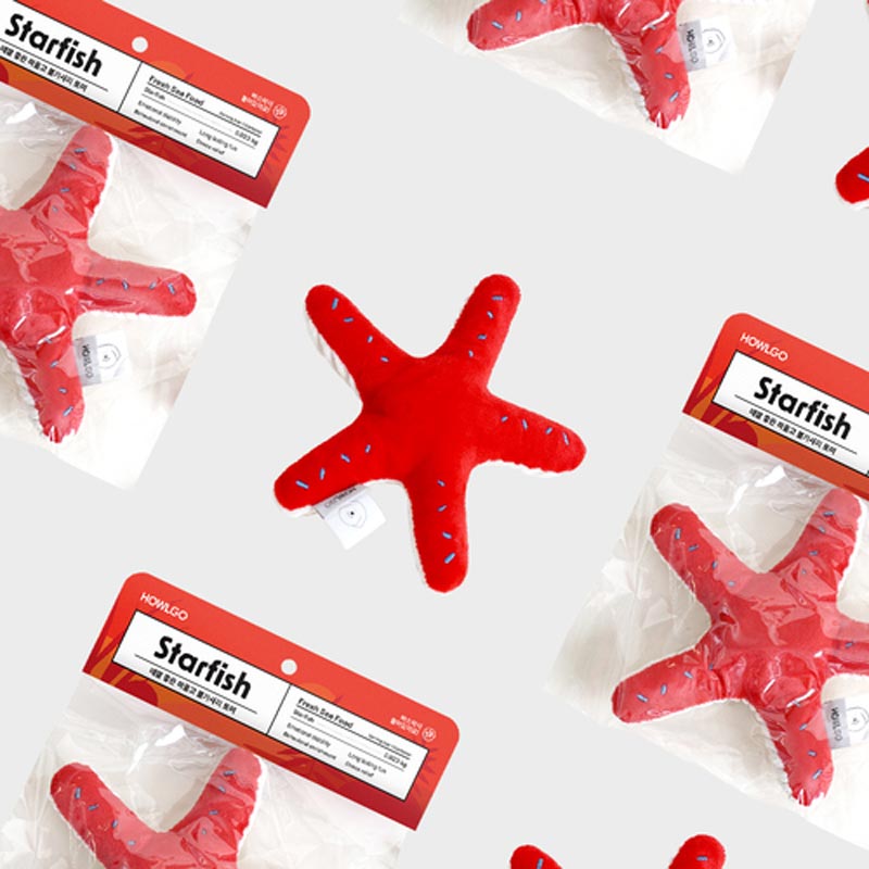 Howlpot HOWLGO Starfish Crinkle Dog Toy - CreatureLand