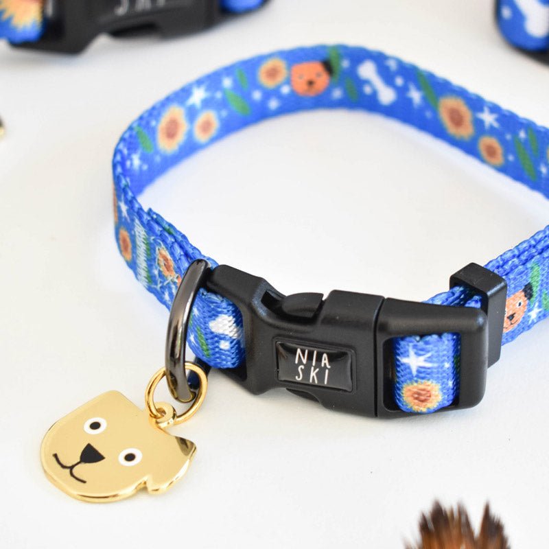Howlpot Vincent Van Dog Artist Dog Collar & Leash - CreatureLand