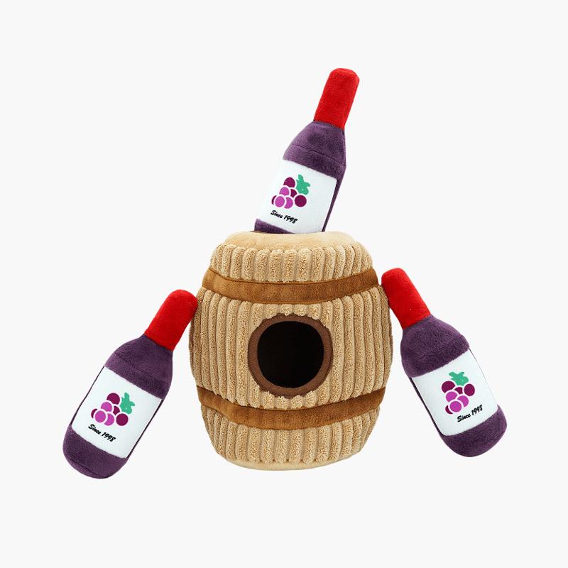 HugSmart Autumn Tailz – Wine Barrel Puzzle Hunting Toy - CreatureLand
