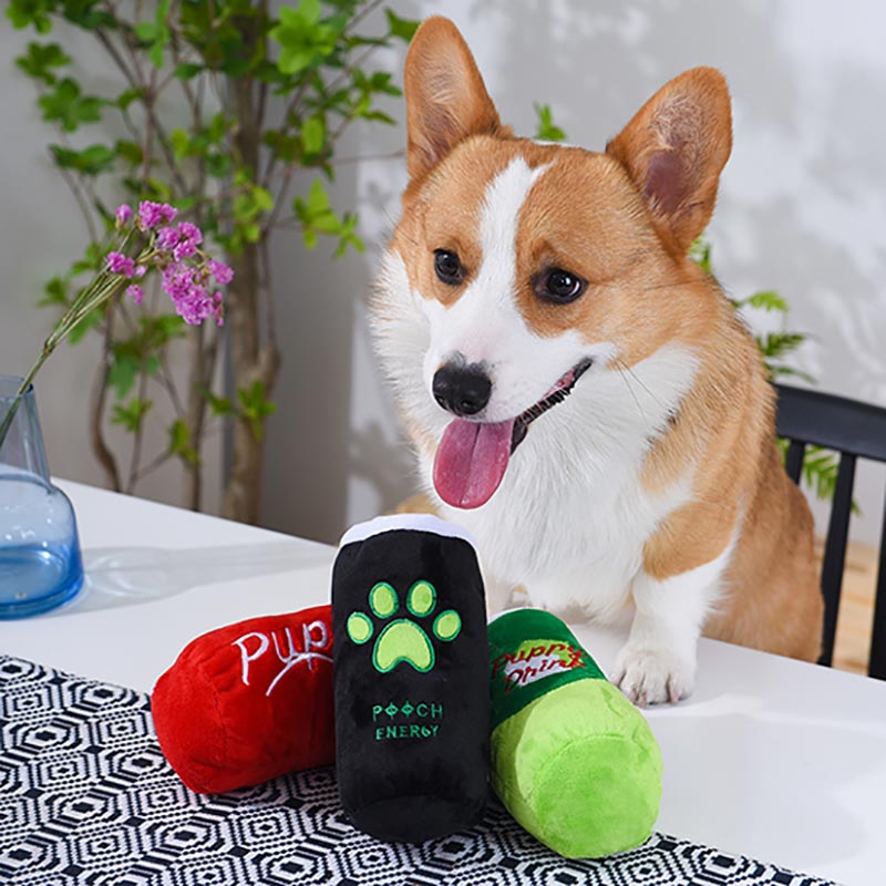 HugSmart Bark Soda — Doggie Dry Dog Toy - CreatureLand