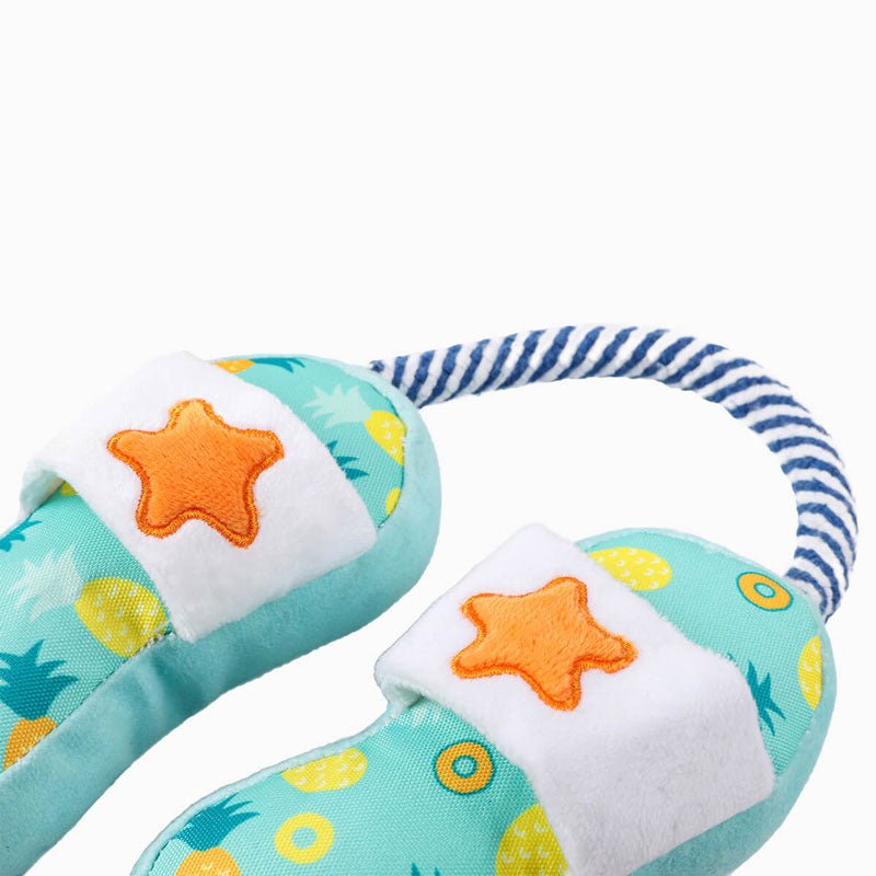 HugSmart Beach Daze - Slippers Dog Toy - CreatureLand