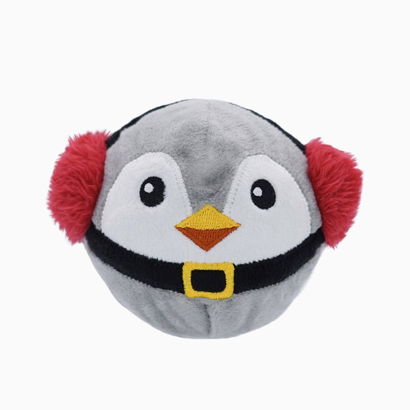 HugSmart Happy Woofmas – Penguin Squeaker Toy - CreatureLand