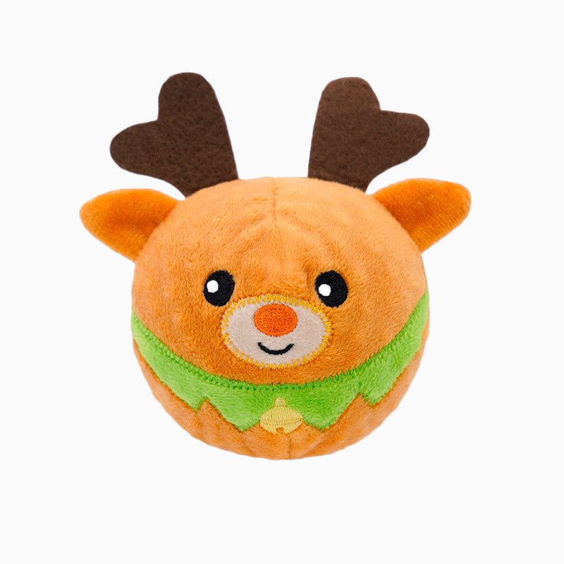 HugSmart Happy Woofmas – Reindeer Squeaker Toy - CreatureLand